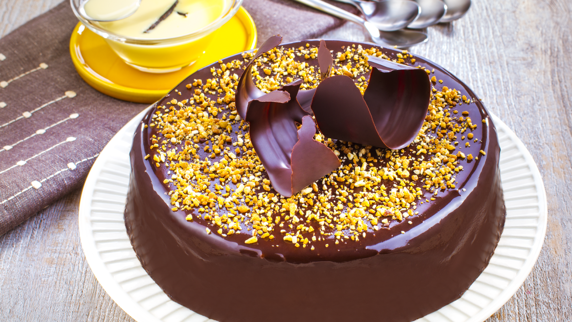 Čokoládová torta Royal s chrumkami - recept pre Masterchef Grande QB813