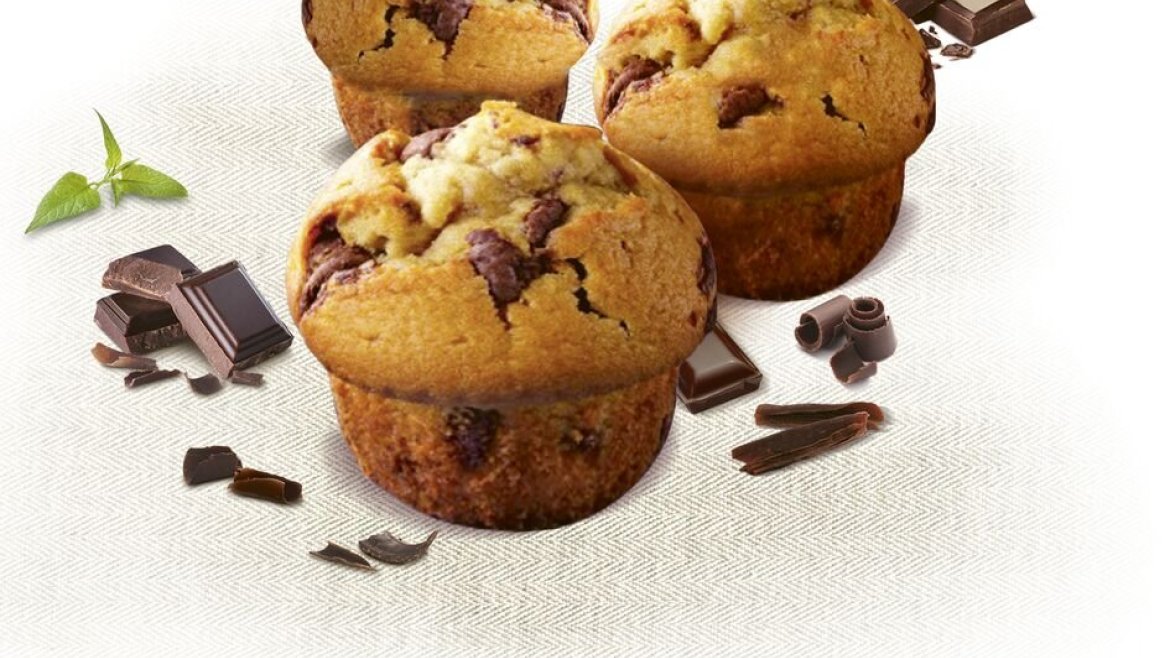 Domáce mäkkučké muffiny s čokoládovými lupienkami - recept pre Tefal Easy Fry Oven & Grill