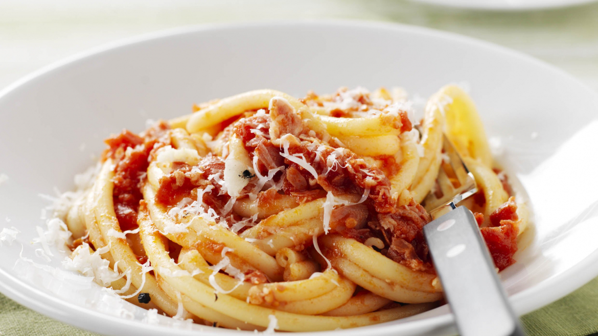 Špagety all´amatriciana - recept pre varný kuchynský robot Tefal Click and Cook